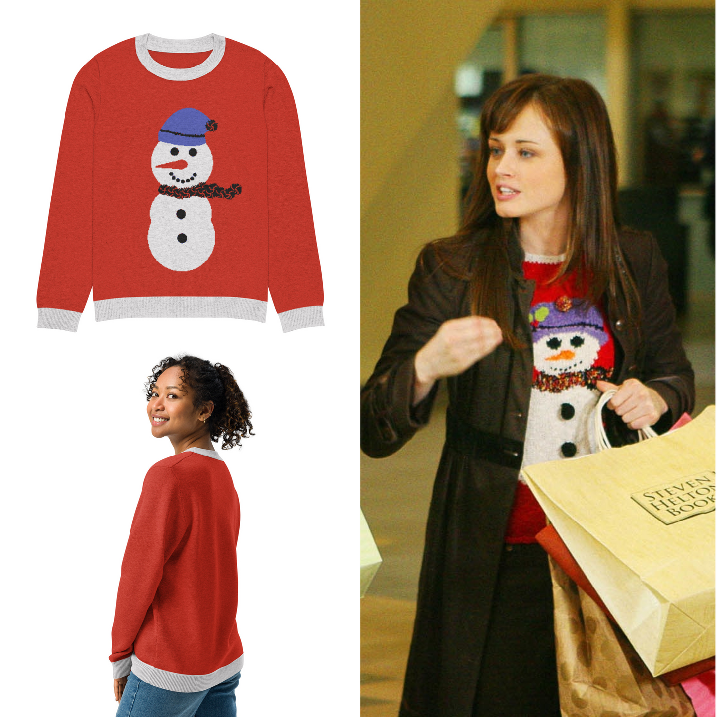 Snowman Knitted Sweater