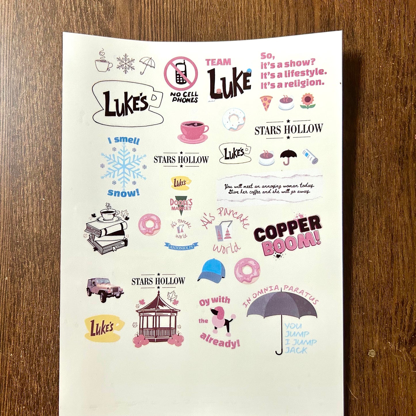 Temporary Tattoo Page 8.5 X 11"