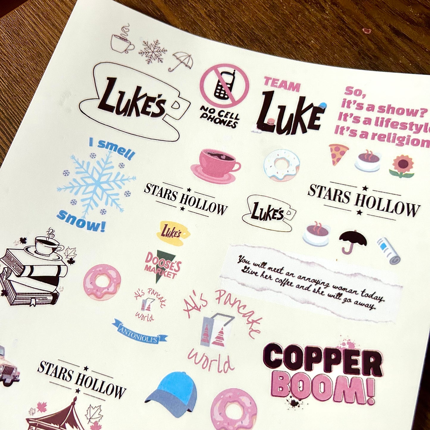 Temporary Tattoo Page 8.5 X 11"