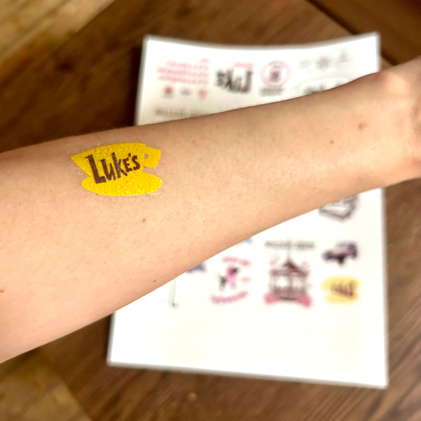 Temporary Tattoo Page 8.5 X 11"