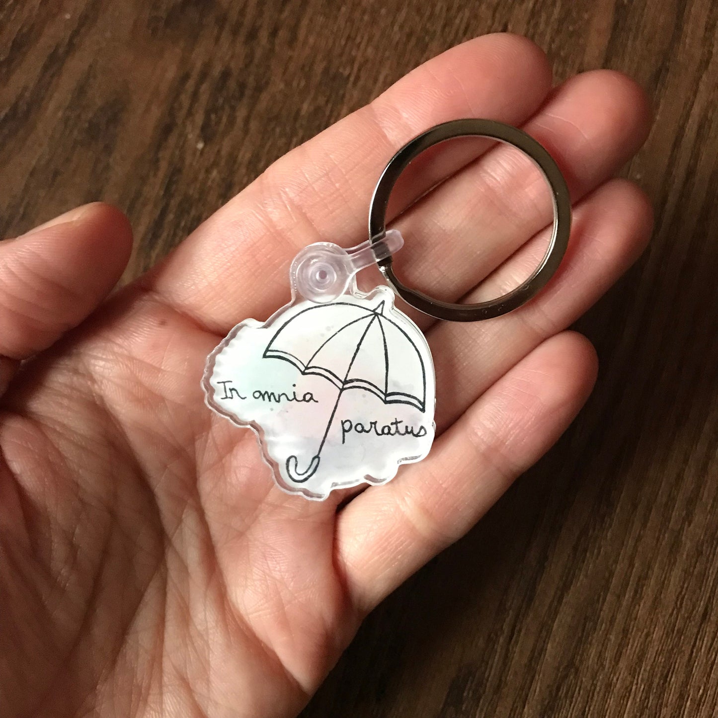 In Omnia Paratus Keychain 1.5"