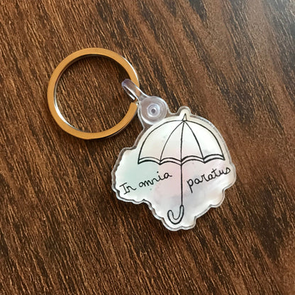 In Omnia Paratus Keychain 1.5"