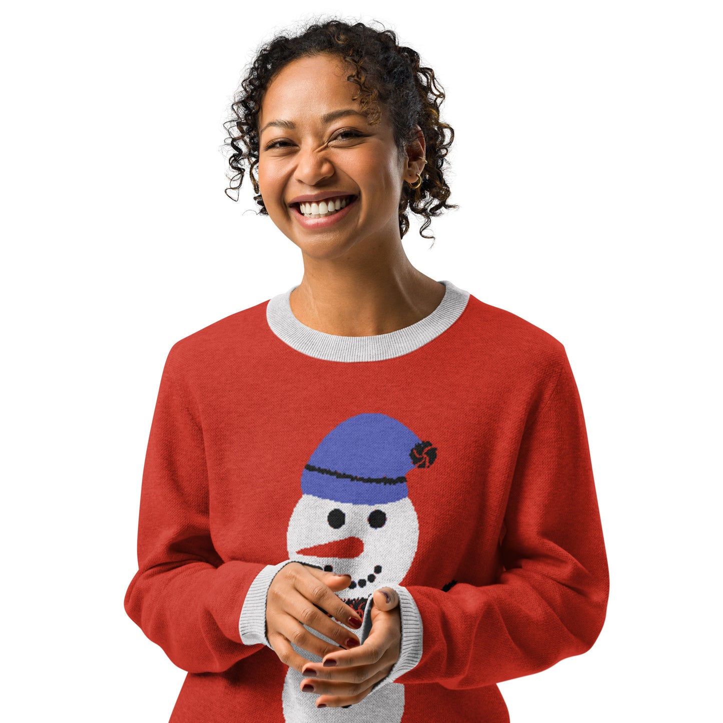 Snowman Knitted Sweater