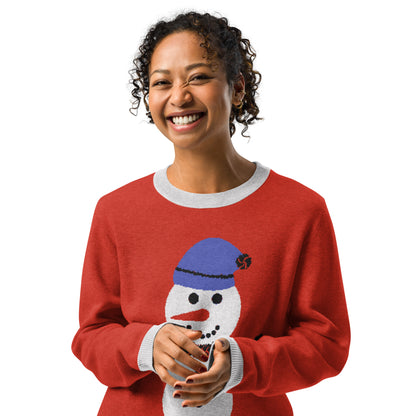 Snowman Knitted Sweater