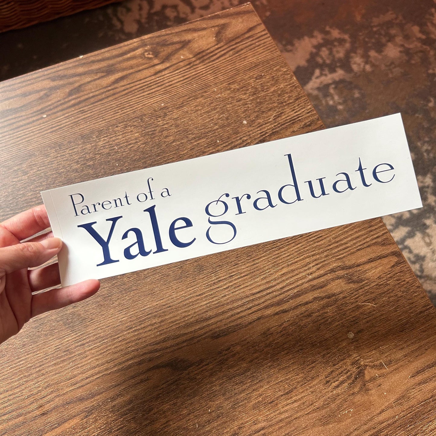 Parent of a Yale Graduate Bumper Sticker