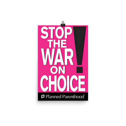 Stop the War on Choice Poster