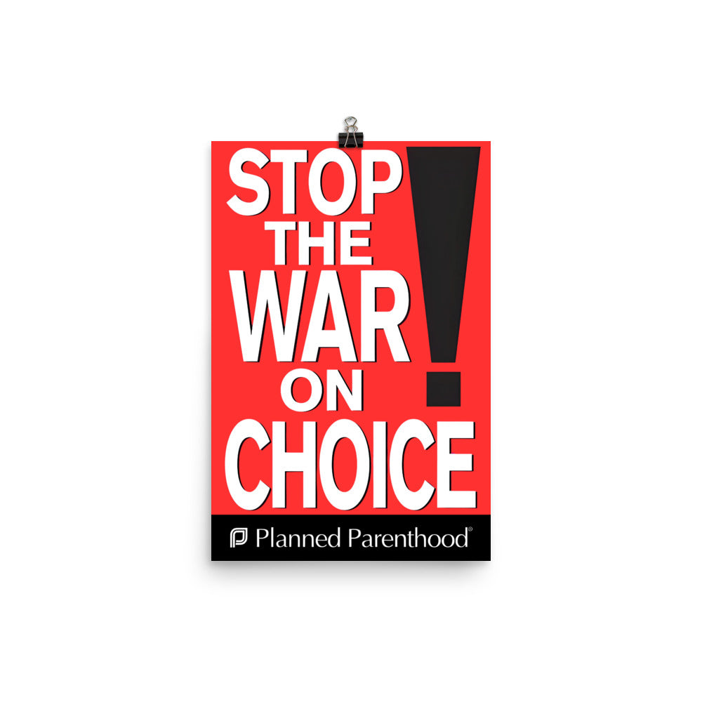 Stop the War on Choice Poster