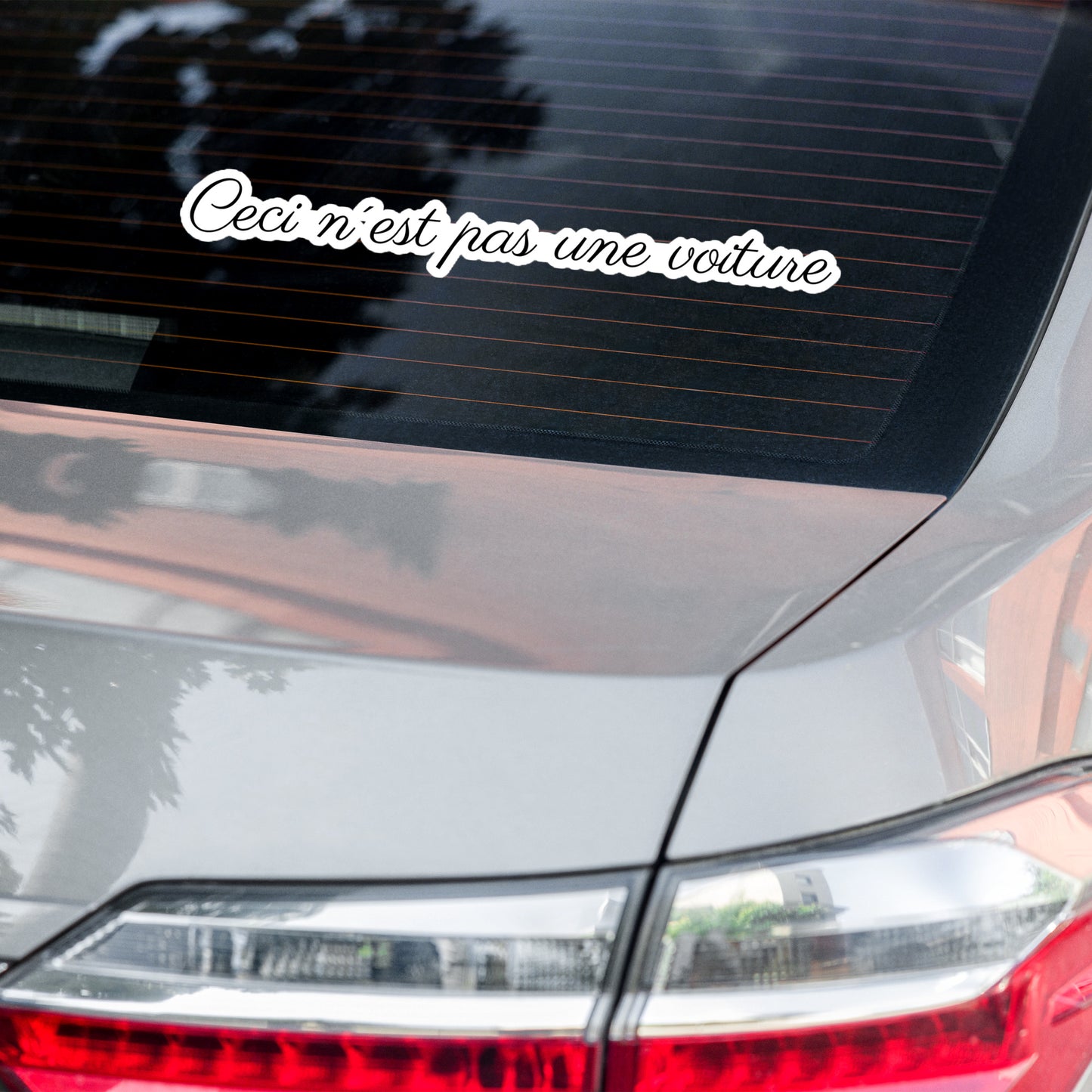 Ceci N'est Pas Une Voiture Bumper Sticker