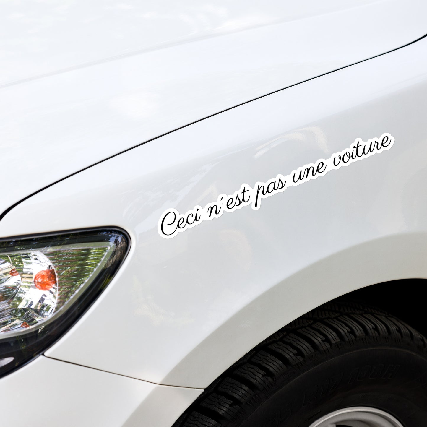 Ceci N'est Pas Une Voiture Bumper Sticker