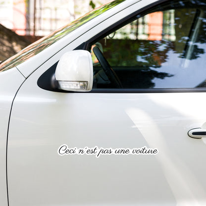 Ceci N'est Pas Une Voiture Bumper Sticker