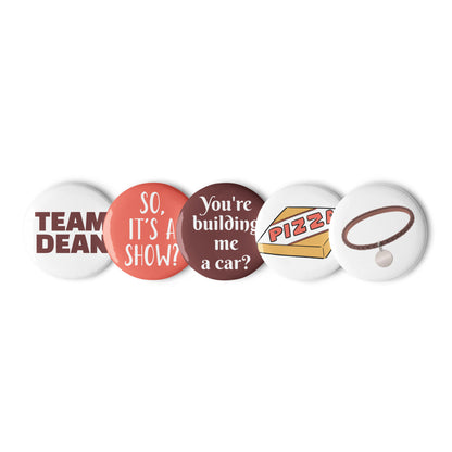 Team Dean Pin Button Set