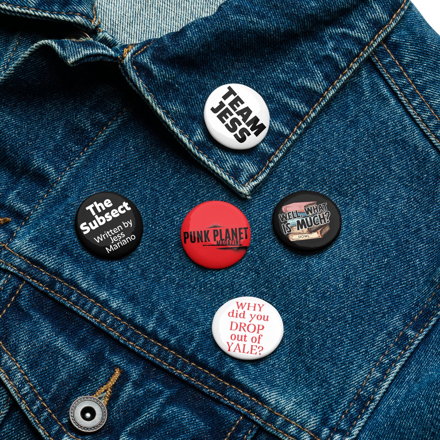 Team Jess Pin Button Set