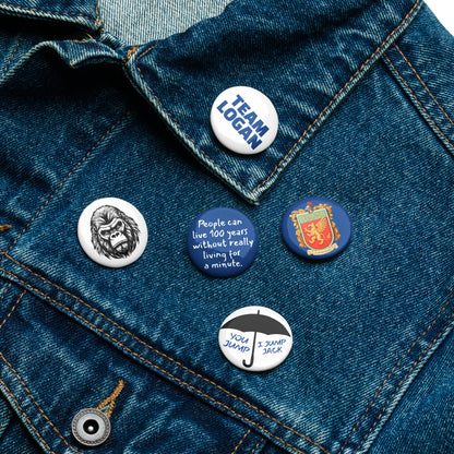 Team Logan Pin Button Set