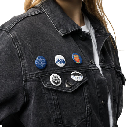 Team Logan Pin Button Set
