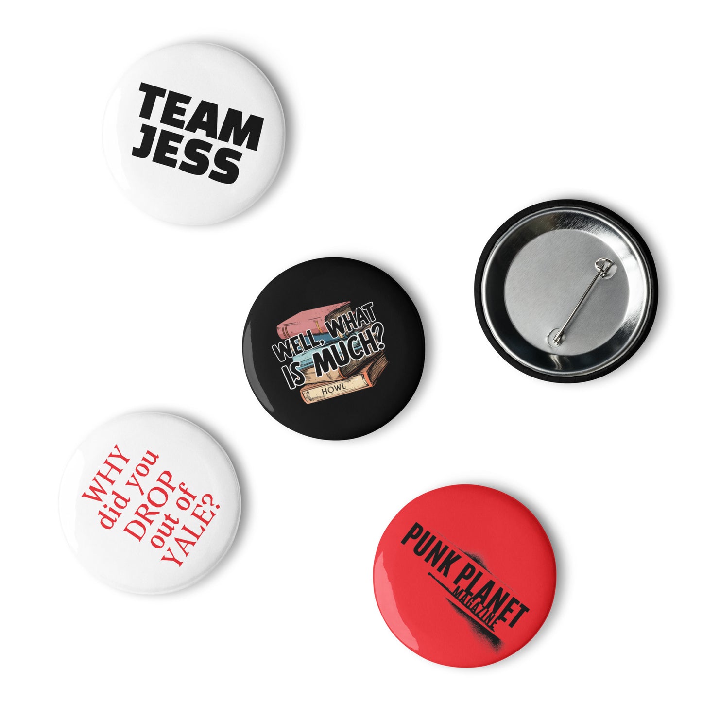Team Jess Pin Button Set