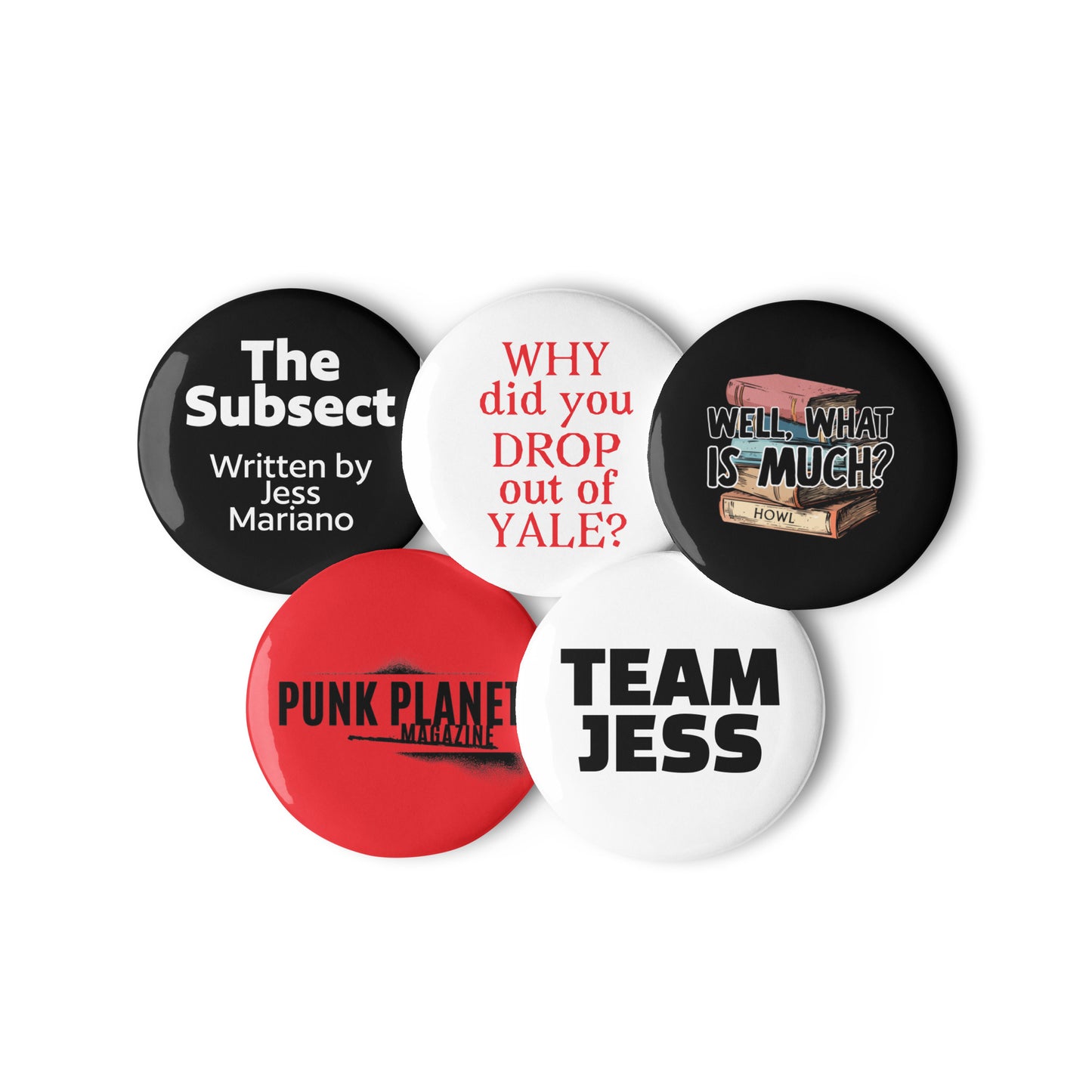 Team Jess Pin Button Set