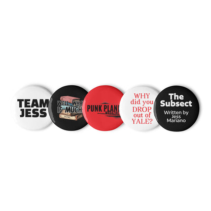 Team Jess Pin Button Set