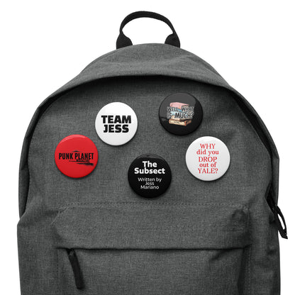 Team Jess Pin Button Set