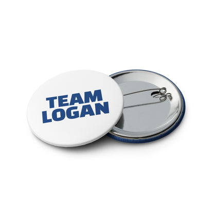 Team Logan Pin Button Set