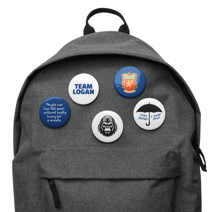 Team Logan Pin Button Set